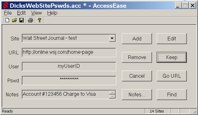 Screen Shot of AccessEase
